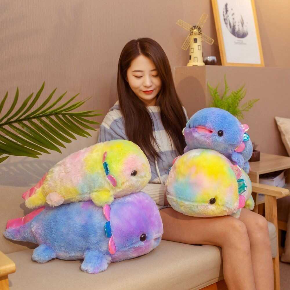 Animals Colorful Newt Stuffed Toy Axolotl Plush Doll Salamander Plush Toy
