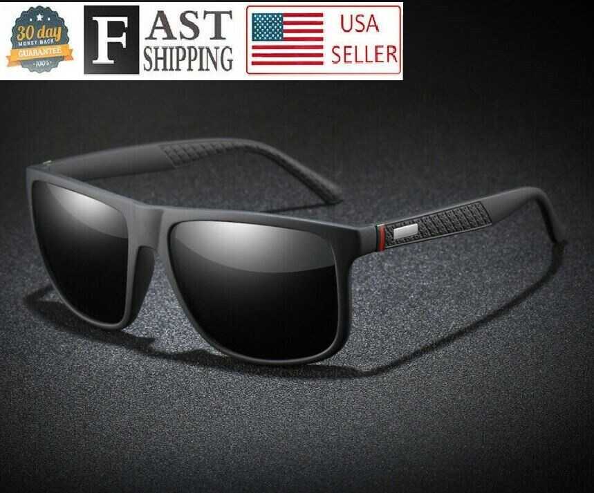 Square Polarized Sunglasses For Men TR90 Frame Driving Sun Glasses Male New 2023