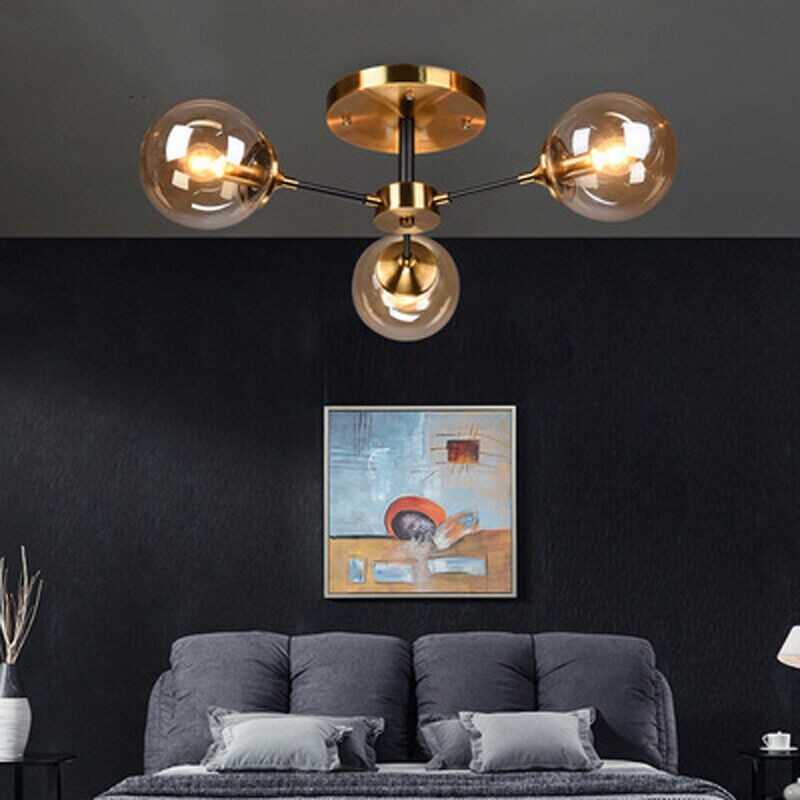 Kitchen Chandelier Lighting Glass Ceiling Lights Modern Lamp Lobby Pendant Light