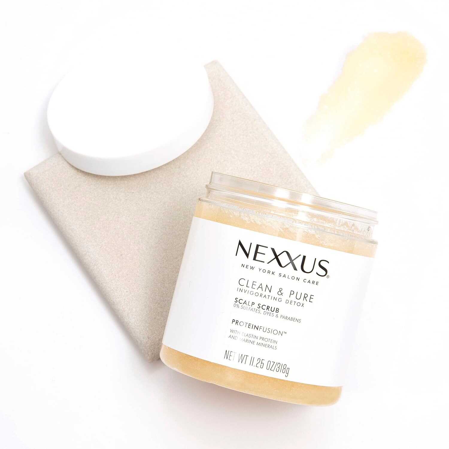 Nexxus Sulfate-Free Scalp Scrub Hair Treatment Exfoliating and Nourishing Detox Hair Care 11.25 oz