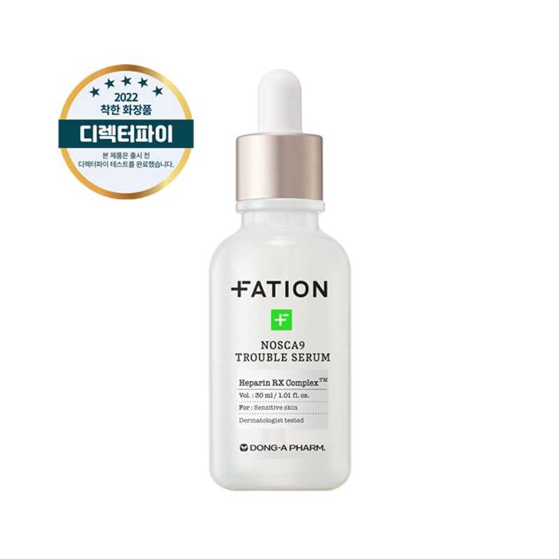 FATION Nosca9 Trouble Serum 1.01oz / 30ml Hypoallergenic Free Gift K-Beauty