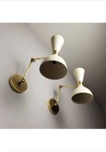 Set Of 2 Italian Sconces Adjustable Wall Lamps In Stilnovo Style Wall Light