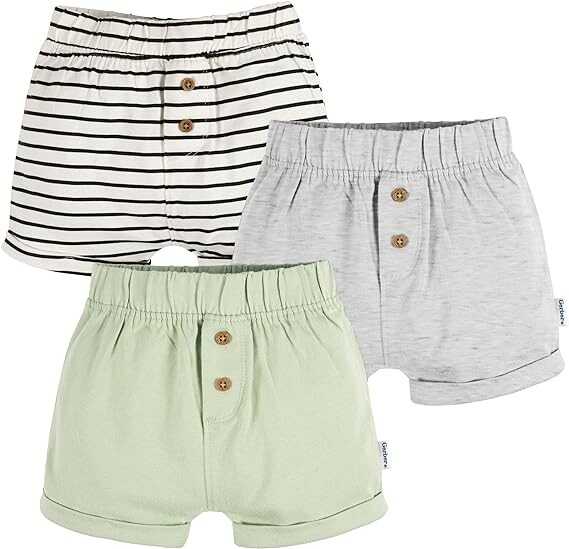 Gerber Baby 3-Pack Knit Shorts