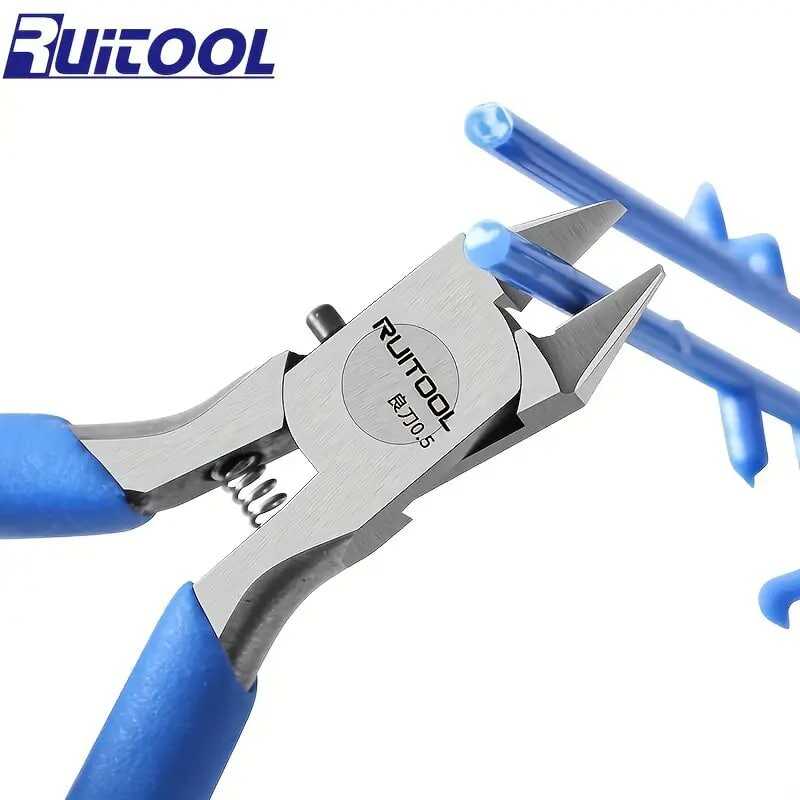 1pc 4.5 Inch Model Nippers Gundam Model Special Tools Ultra-thin Single-edged Pliers Non-slip Grip Sharp Cutters For Gundam Model Building And Making
